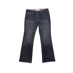 Ariat Real denim mid rise bootcut jeans women’s size 33R. Medium wash